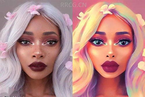 明星动画油画图片